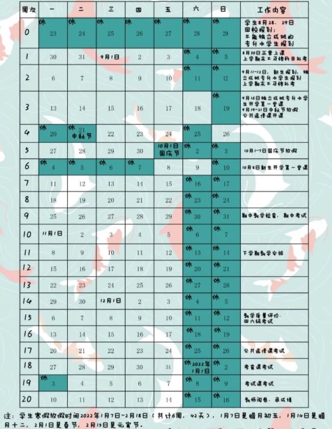 广东科技学院寒假什么时候放