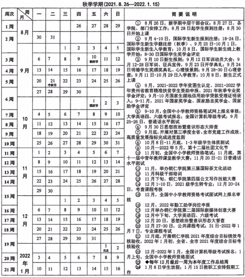 2022铜仁学院寒假放假时间公布 几号开始放寒假.jpg